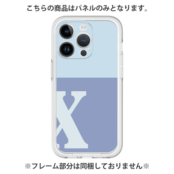 プレミアムパネル［ オリジナル - initial two tone - X blue ］