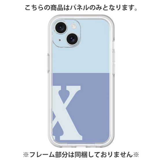 プレミアムパネル［ オリジナル - initial two tone - X blue ］