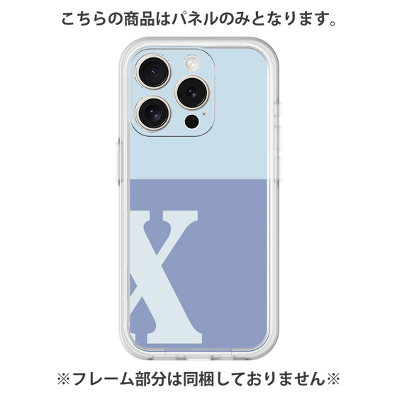 プレミアムパネル［ オリジナル - initial two tone - X blue ］