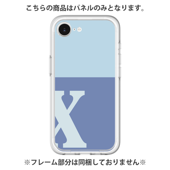 プレミアムパネル［ オリジナル - initial two tone - X blue ］