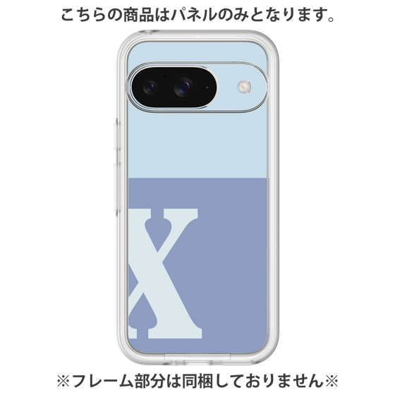 プレミアムパネル［ オリジナル - initial two tone - X blue ］