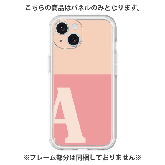 プレミアムパネル［ オリジナル - initial two tone - A pink ］
