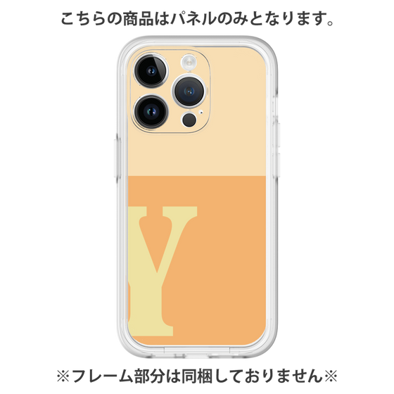 プレミアムパネル［ オリジナル - initial two tone - Y orange ］