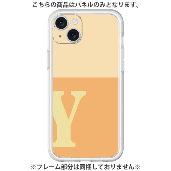 プレミアムパネル［ オリジナル - initial two tone - Y orange ］