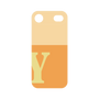 プレミアムパネル［ オリジナル - initial two tone - Y orange ］