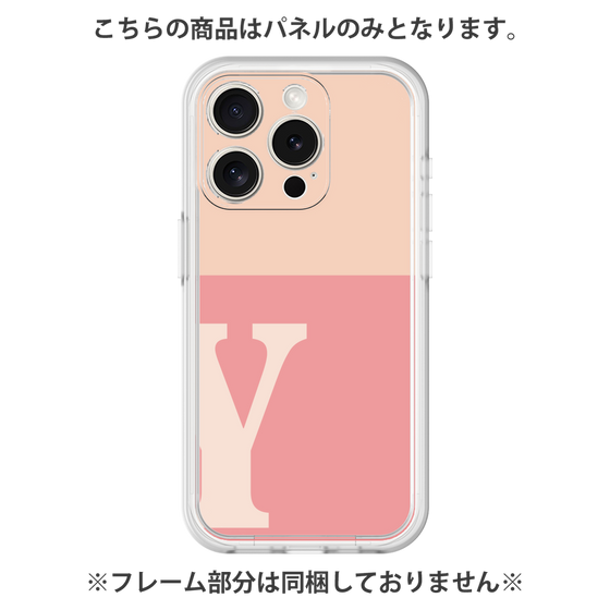 プレミアムパネル［ オリジナル - initial two tone - Y pink ］