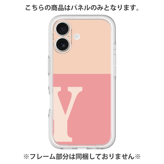 プレミアムパネル［ オリジナル - initial two tone - Y pink ］