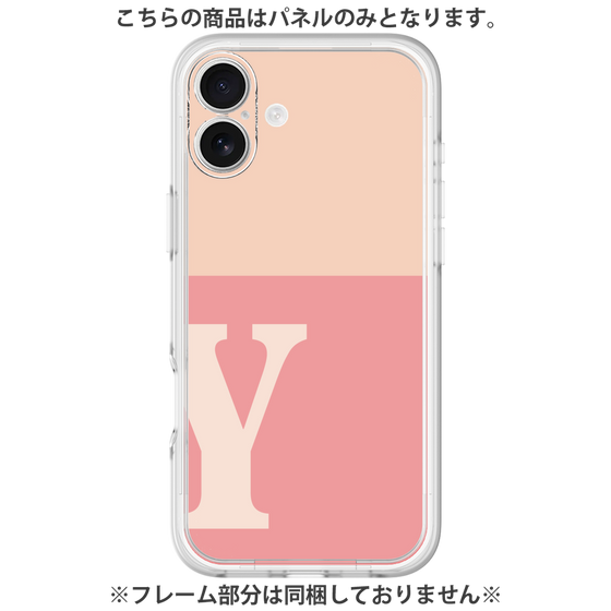 プレミアムパネル［ オリジナル - initial two tone - Y pink ］