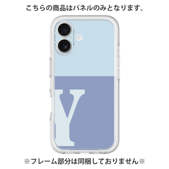プレミアムパネル［ オリジナル - initial two tone - Y blue ］