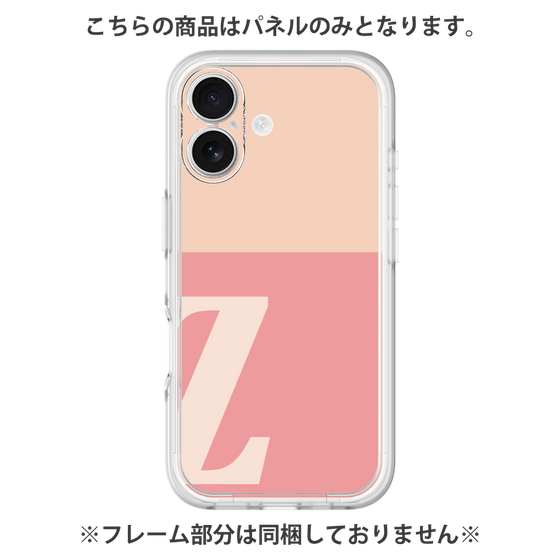 プレミアムパネル［ オリジナル - initial two tone - Z pink ］
