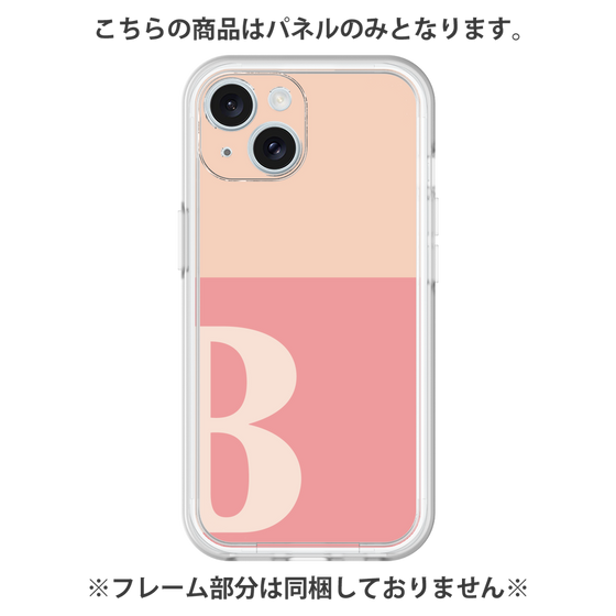プレミアムパネル［ オリジナル - initial two tone - B pink ］