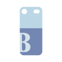 プレミアムパネル［ オリジナル - initial two tone - B blue ］