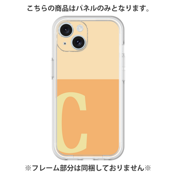 プレミアムパネル［ オリジナル - initial two tone - C orange ］
