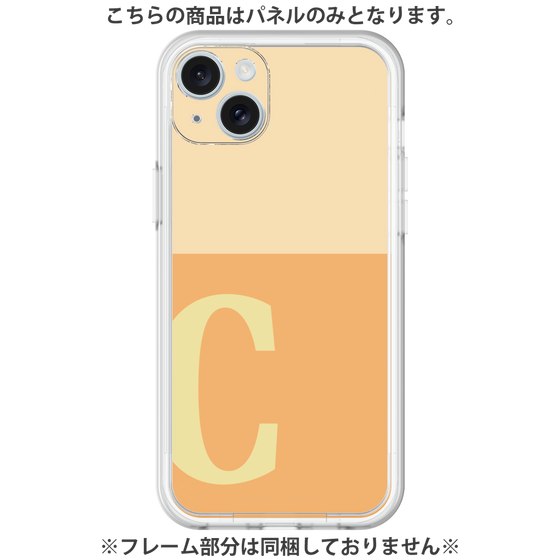 プレミアムパネル［ オリジナル - initial two tone - C orange ］