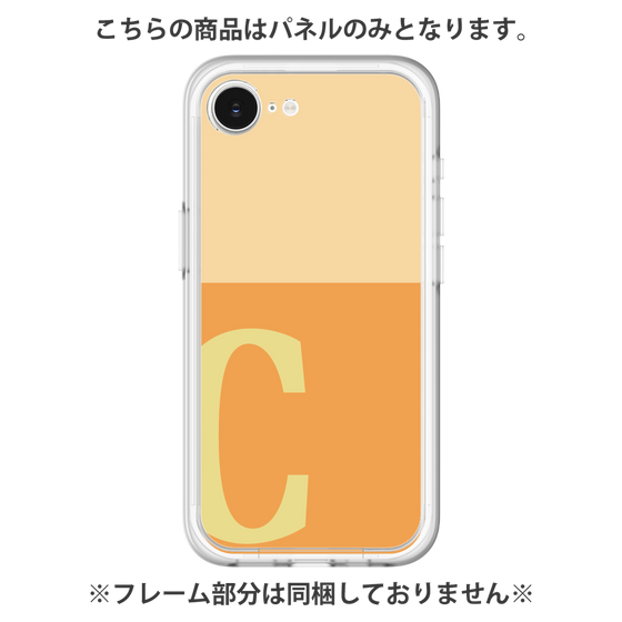 プレミアムパネル［ オリジナル - initial two tone - C orange ］