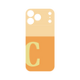 プレミアムパネル［ オリジナル - initial two tone - C orange ］