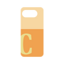 プレミアムパネル［ オリジナル - initial two tone - C orange ］