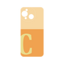 プレミアムパネル［ オリジナル - initial two tone - C orange ］
