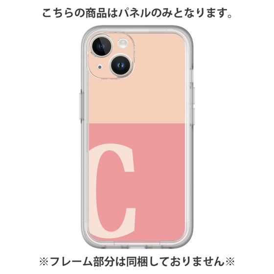 プレミアムパネル［ オリジナル - initial two tone - C pink ］