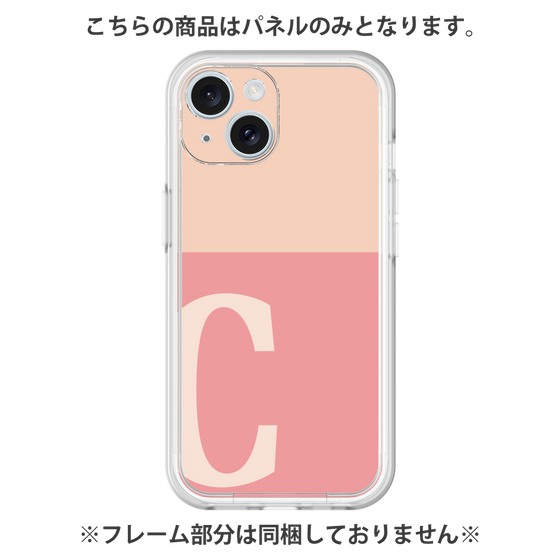 プレミアムパネル［ オリジナル - initial two tone - C pink ］
