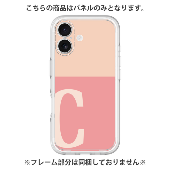 プレミアムパネル［ オリジナル - initial two tone - C pink ］