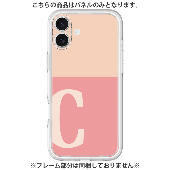 プレミアムパネル［ オリジナル - initial two tone - C pink ］