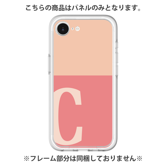 プレミアムパネル［ オリジナル - initial two tone - C pink ］