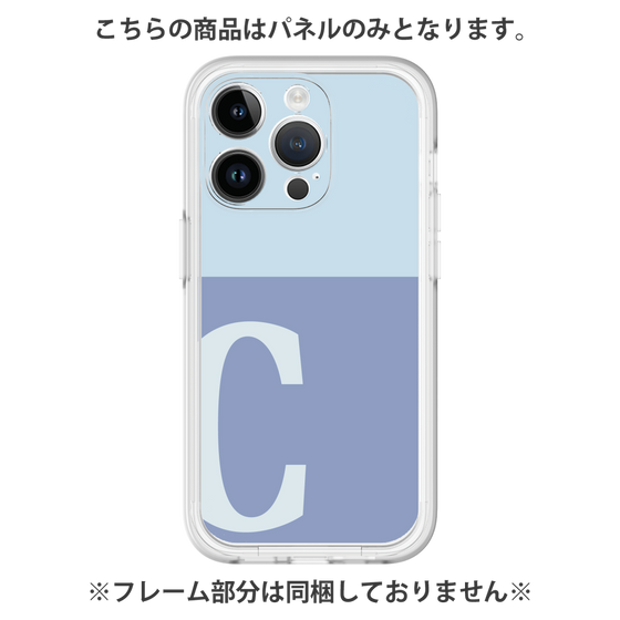 プレミアムパネル［ オリジナル - initial two tone - C blue ］