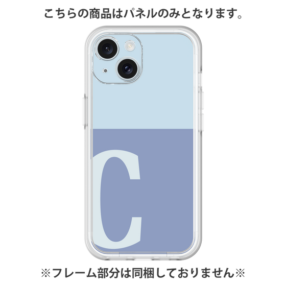 プレミアムパネル［ オリジナル - initial two tone - C blue ］