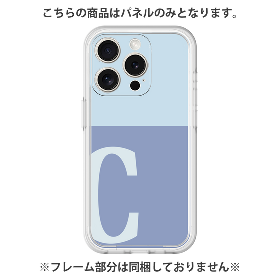 プレミアムパネル［ オリジナル - initial two tone - C blue ］