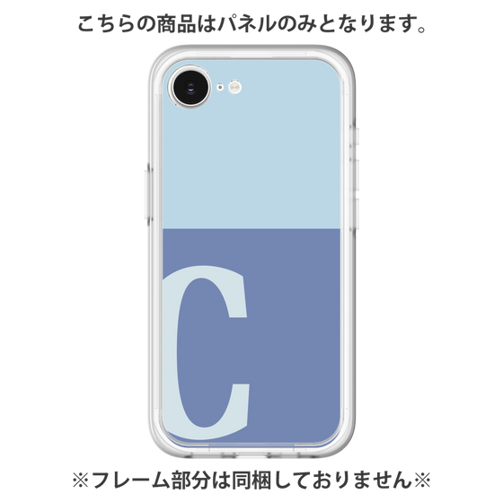 プレミアムパネル［ オリジナル - initial two tone - C blue ］