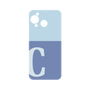 プレミアムパネル［ オリジナル - initial two tone - C blue ］
