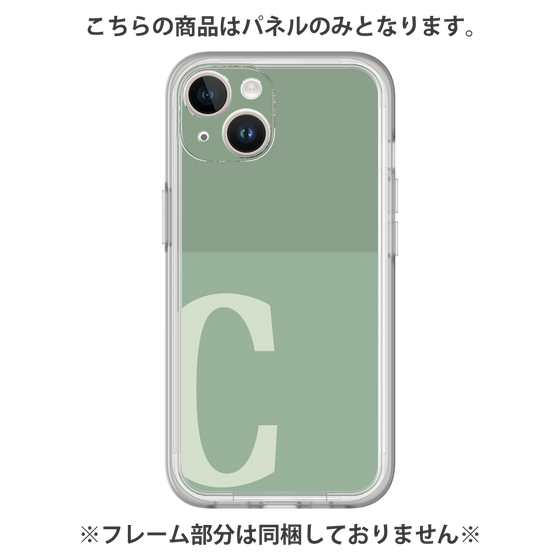 プレミアムパネル［ オリジナル - initial two tone - C green ］