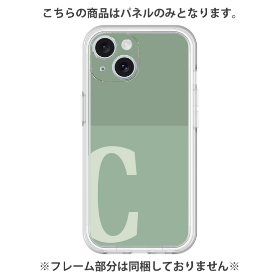 プレミアムパネル［ オリジナル - initial two tone - C green ］