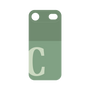 プレミアムパネル［ オリジナル - initial two tone - C green ］