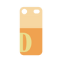 プレミアムパネル［ オリジナル - initial two tone - D orange ］