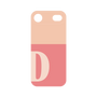 プレミアムパネル［ オリジナル - initial two tone - D pink ］