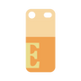 プレミアムパネル［ オリジナル - initial two tone - E orange ］