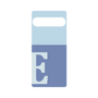 プレミアムパネル［ オリジナル - initial two tone - E blue ］