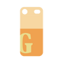 プレミアムパネル［ オリジナル - initial two tone - G orange ］