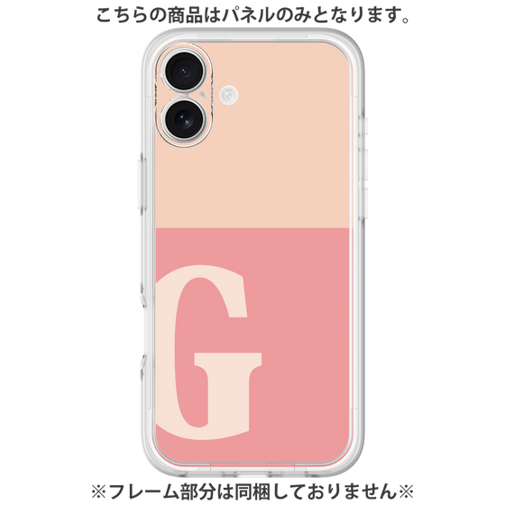 プレミアムパネル［ オリジナル - initial two tone - G pink ］