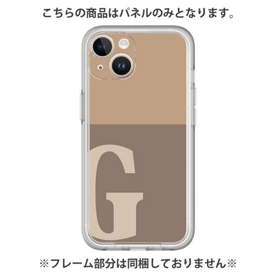 プレミアムパネル［ オリジナル - initial two tone - G brown ］
