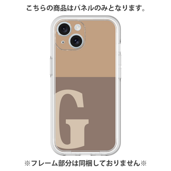 プレミアムパネル［ オリジナル - initial two tone - G brown ］