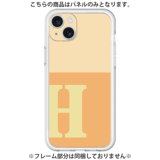 プレミアムパネル［ オリジナル - initial two tone - H orange ］