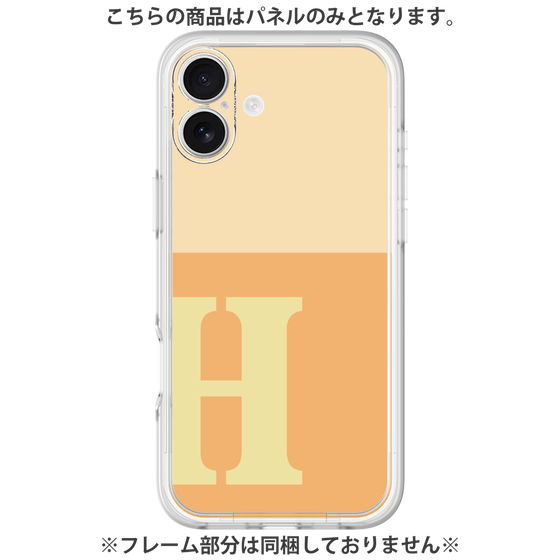 プレミアムパネル［ オリジナル - initial two tone - H orange ］