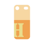 プレミアムパネル［ オリジナル - initial two tone - H orange ］