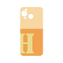 プレミアムパネル［ オリジナル - initial two tone - H orange ］