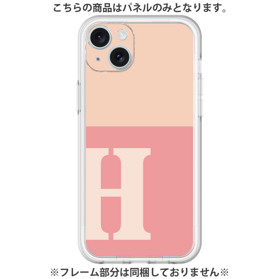 プレミアムパネル［ オリジナル - initial two tone - H pink ］