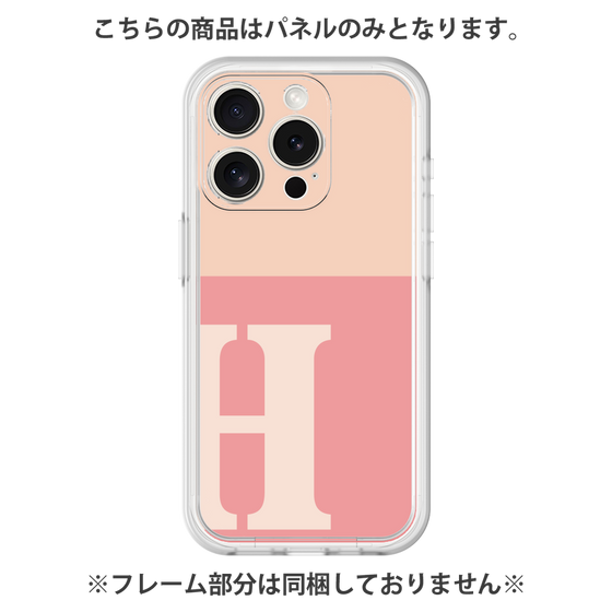 プレミアムパネル［ オリジナル - initial two tone - H pink ］