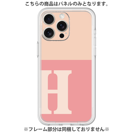 プレミアムパネル［ オリジナル - initial two tone - H pink ］